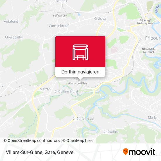 Villars-Sur-Glâne, Gare Karte