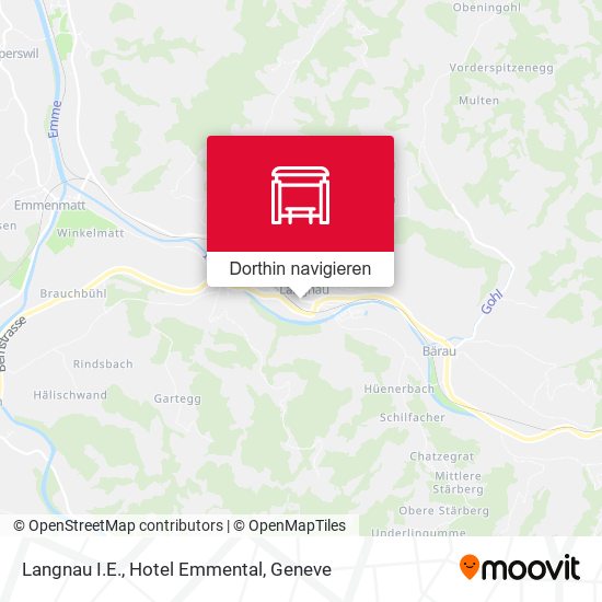 Langnau I.E., Hotel Emmental Karte