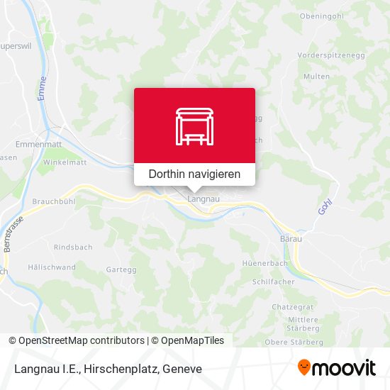 Langnau I.E., Hirschenplatz Karte