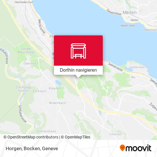 Horgen, Bocken Karte