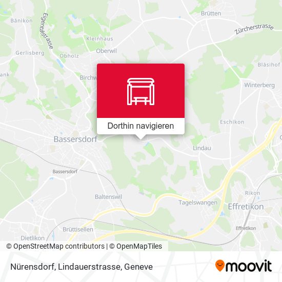 Nürensdorf, Lindauerstrasse Karte