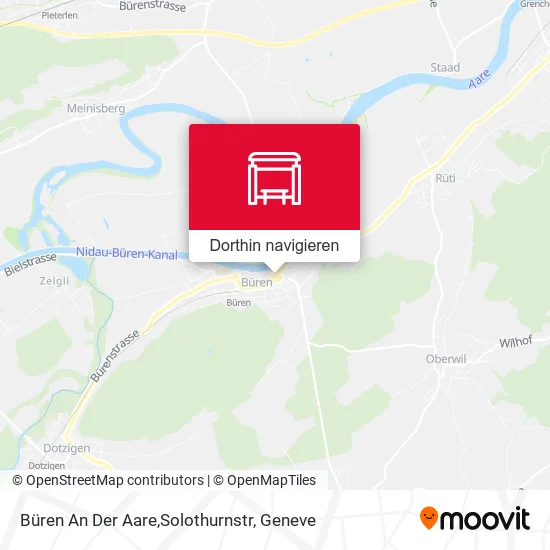 Büren An Der Aare,Solothurnstr Karte