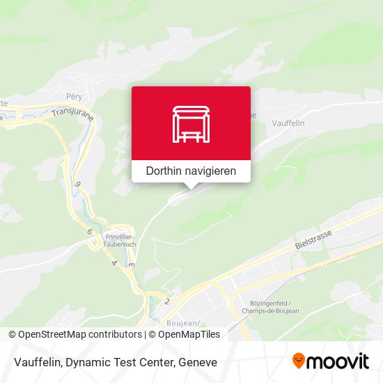 Vauffelin, Dynamic Test Center Karte