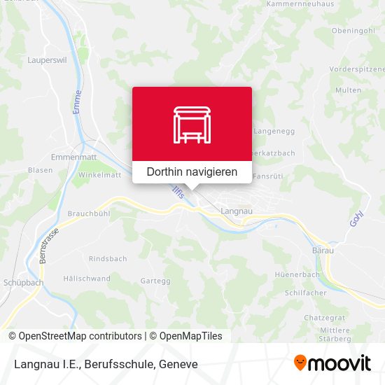 Langnau I.E., Berufsschule Karte