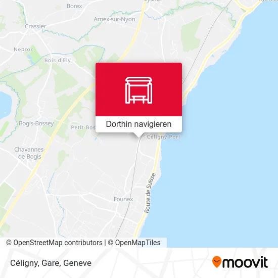 Céligny, Gare Karte