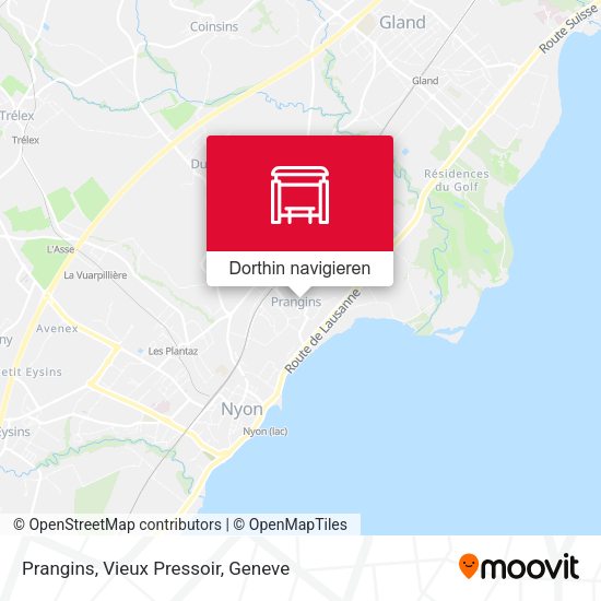 Prangins, Vieux Pressoir Karte