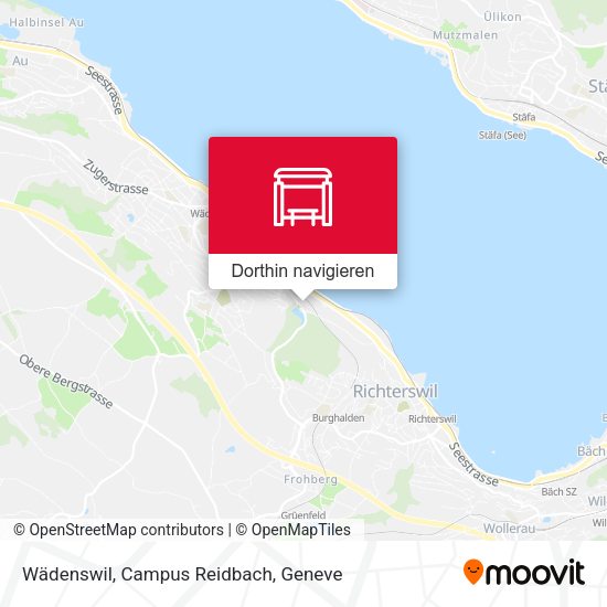 Wädenswil, Campus Reidbach Karte