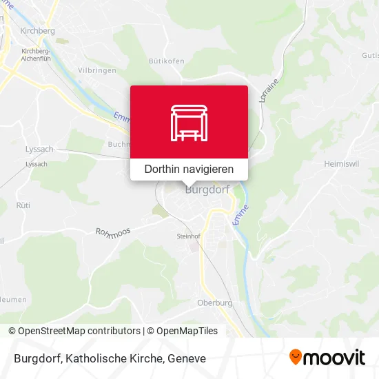 Burgdorf, Katholische Kirche Karte
