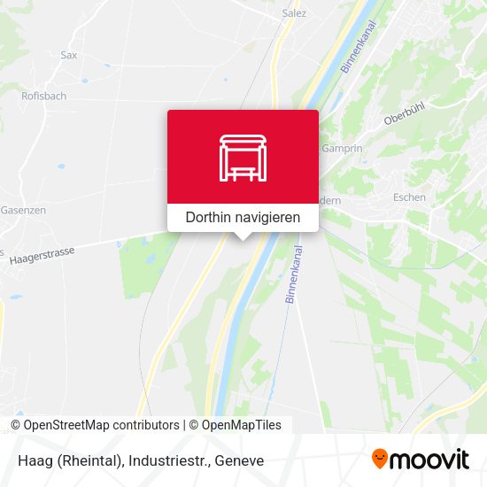 Haag (Rheintal), Industriestr. Karte