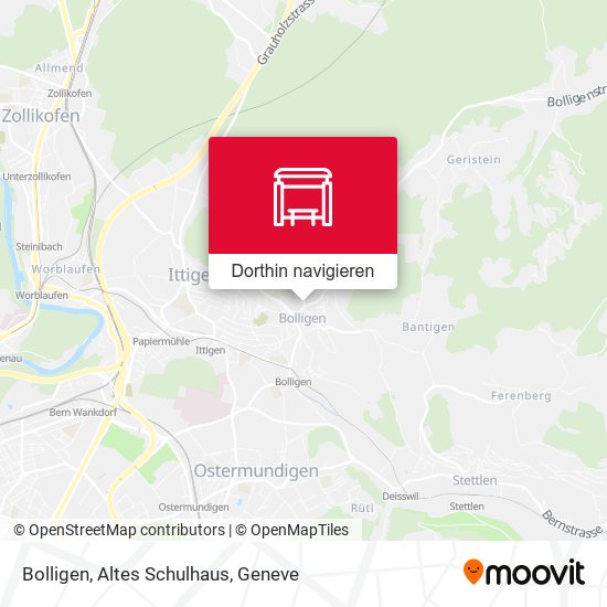 Bolligen, Altes Schulhaus Karte