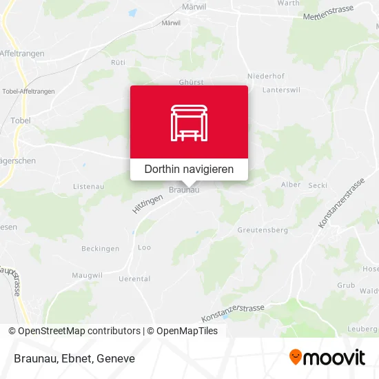 Braunau, Ebnet Karte