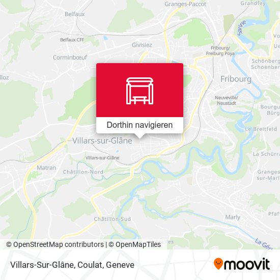Villars-Sur-Glâne, Coulat Karte
