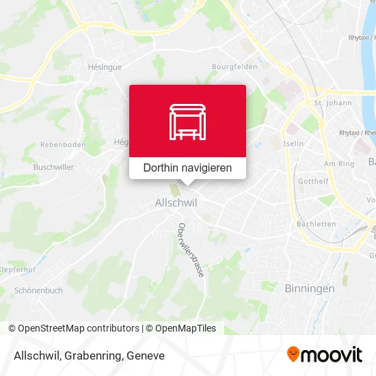 Allschwil, Grabenring Karte