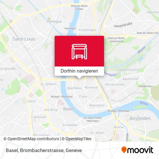 Basel, Brombacherstrasse Karte
