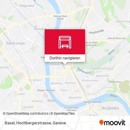 Basel, Hochbergerstrasse Karte