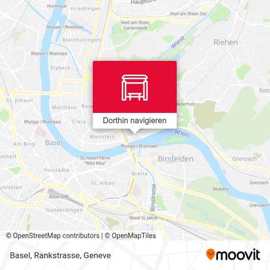Basel, Rankstrasse Karte