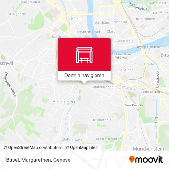 Basel, Margarethen Karte