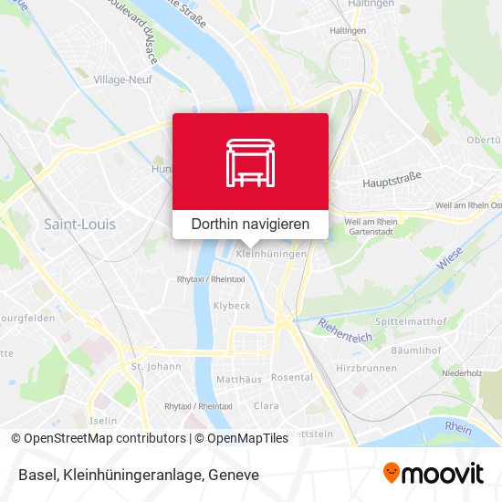 Basel, Kleinhüningeranlage Karte