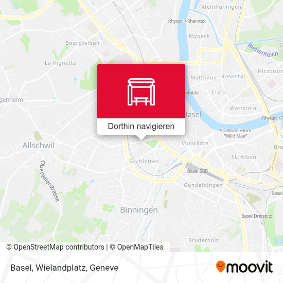Basel, Wielandplatz Karte
