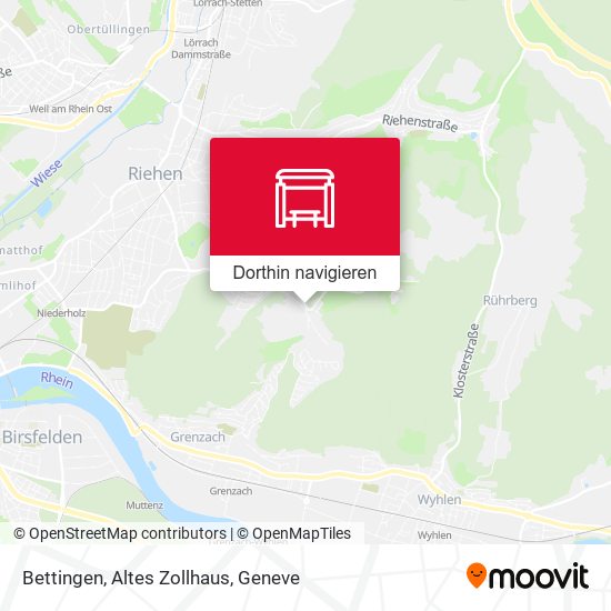Bettingen, Altes Zollhaus Karte