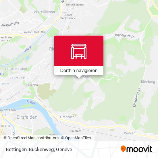Bettingen, Bückenweg Karte