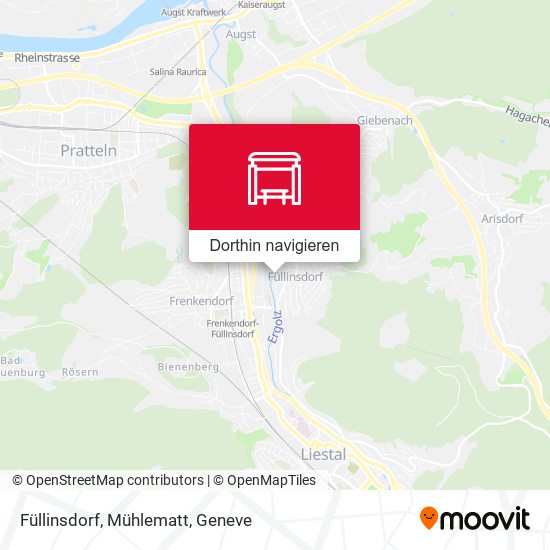 Füllinsdorf, Mühlematt Karte