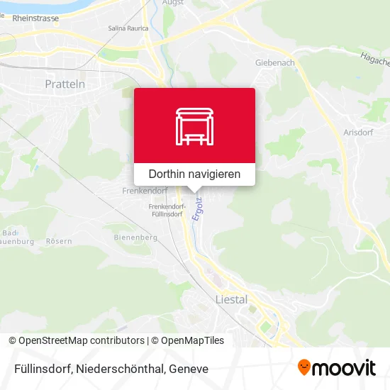 Füllinsdorf, Niederschönthal Karte