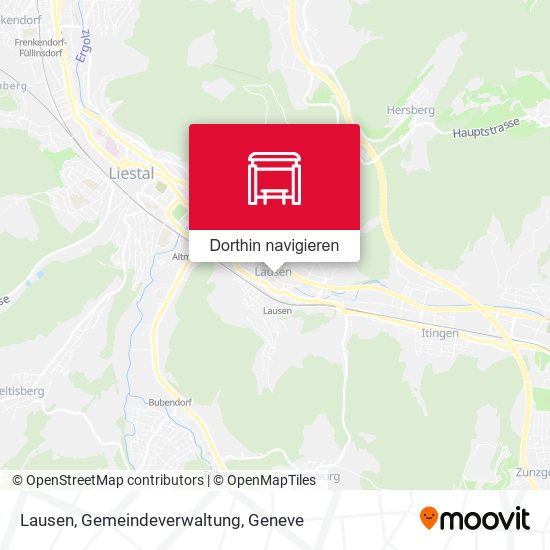 Lausen, Gemeindeverwaltung Karte