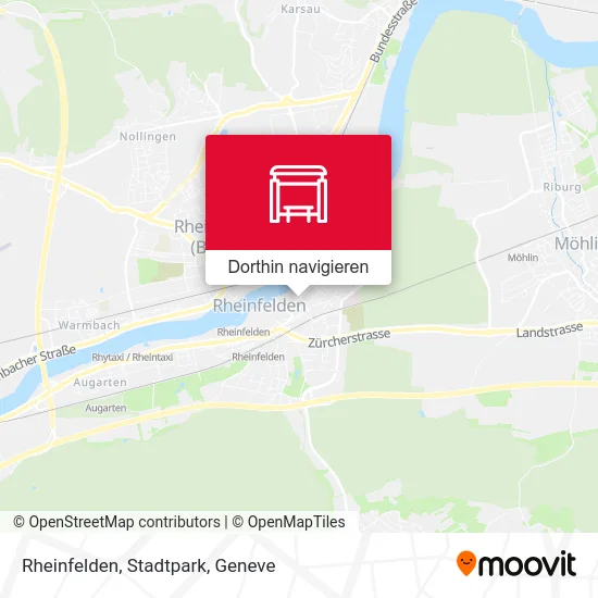 Rheinfelden, Stadtpark Karte