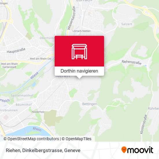 Riehen, Dinkelbergstrasse Karte