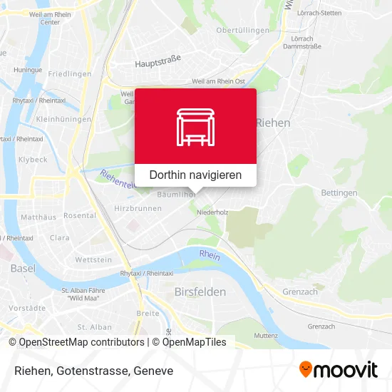 Riehen, Gotenstrasse Karte