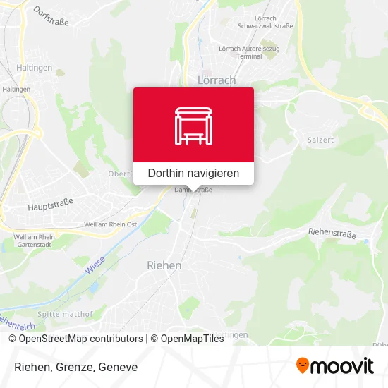 Riehen, Grenze Karte