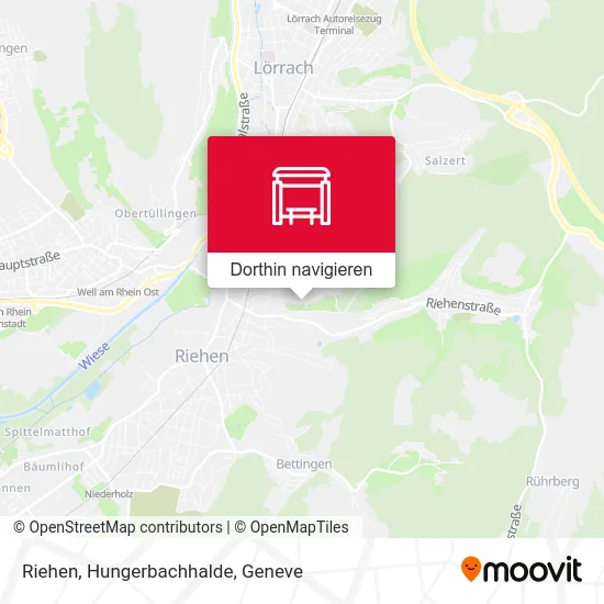 Riehen, Hungerbachhalde Karte
