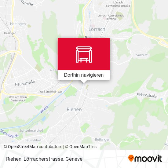 Riehen, Lörracherstrasse Karte