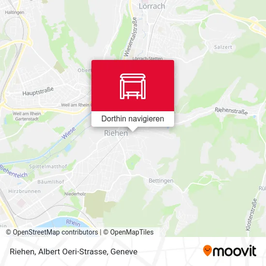 Riehen, Albert Oeri-Strasse Karte