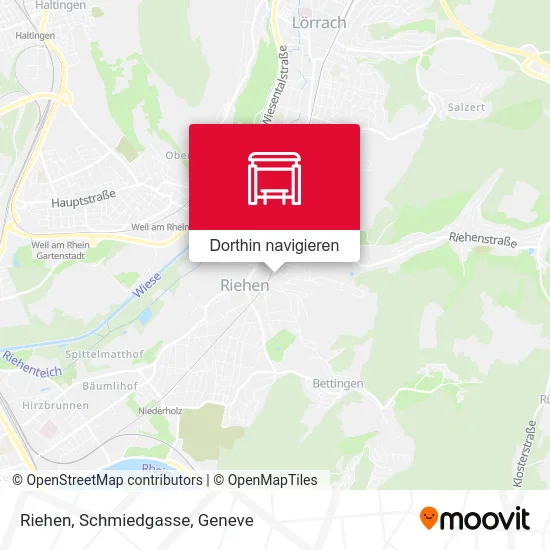 Riehen, Schmiedgasse Karte