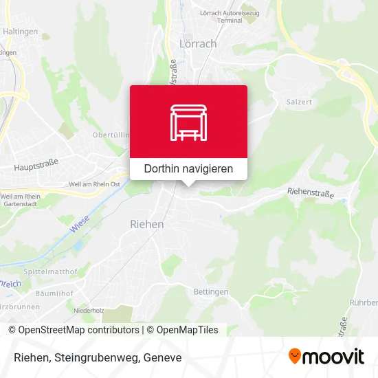 Riehen, Steingrubenweg Karte