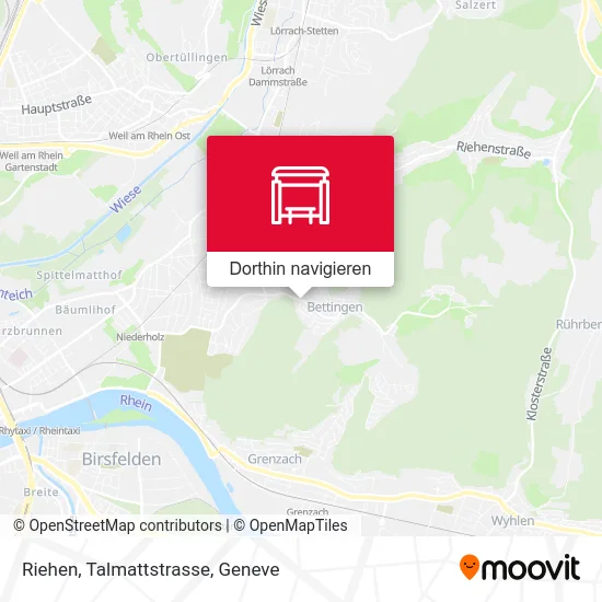 Riehen, Talmattstrasse Karte