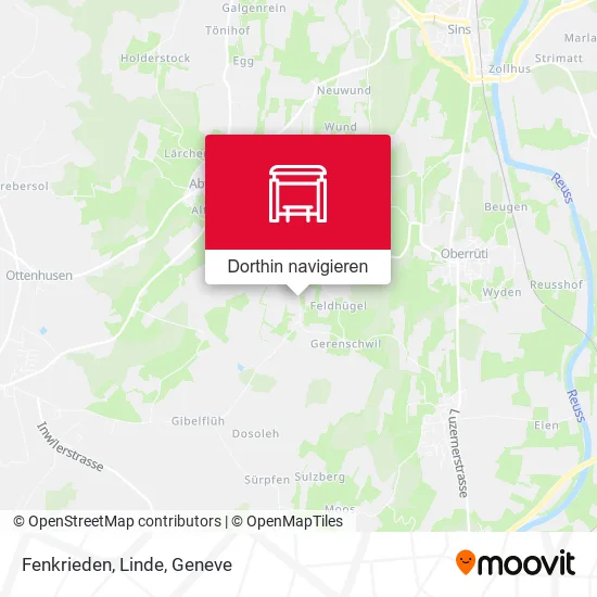 Fenkrieden, Linde Karte