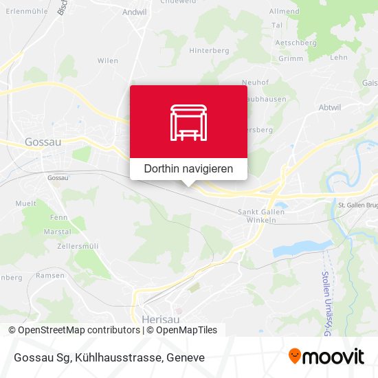 Gossau Sg, Kühlhausstrasse Karte