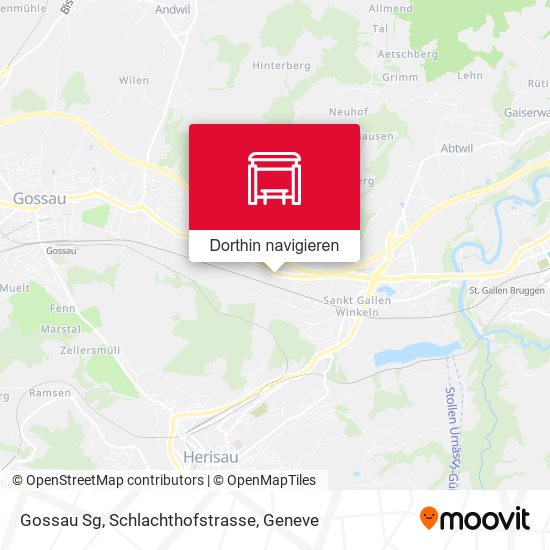 Gossau Sg, Schlachthofstrasse Karte