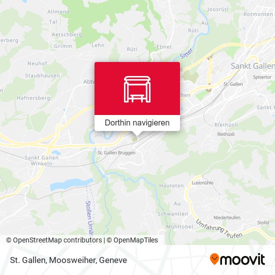 St. Gallen, Moosweiher Karte