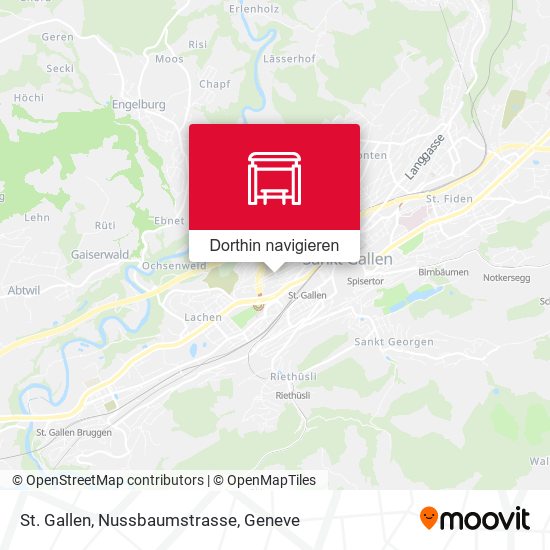 St. Gallen, Nussbaumstrasse Karte