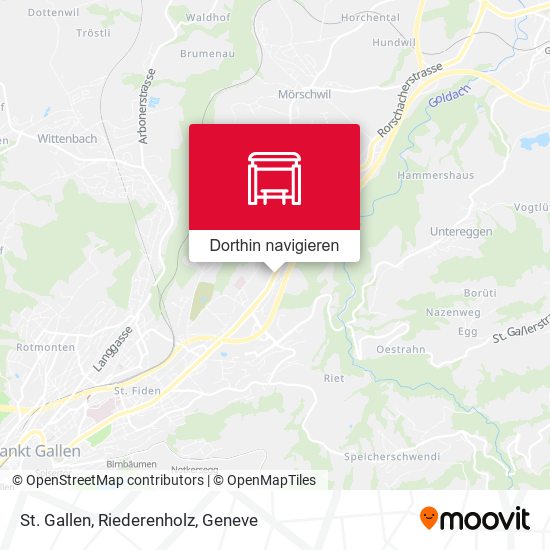 St. Gallen, Riederenholz Karte