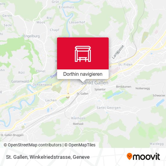 St. Gallen, Winkelriedstrasse Karte