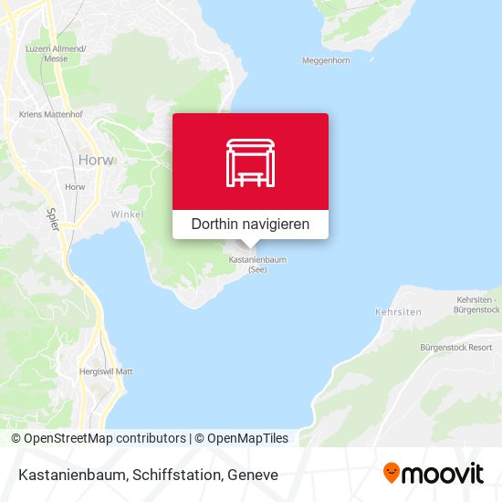 Kastanienbaum, Schiffstation Karte