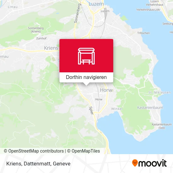 Kriens, Dattenmatt Karte