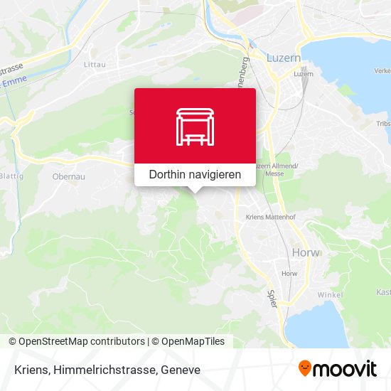 Kriens, Himmelrichstrasse Karte