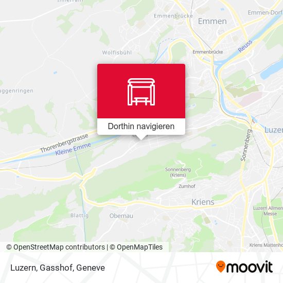 Luzern, Gasshof Karte