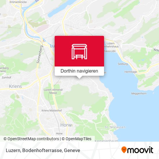Luzern, Bodenhofterrasse Karte